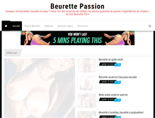 Tablet Screenshot of beurette-passion.com